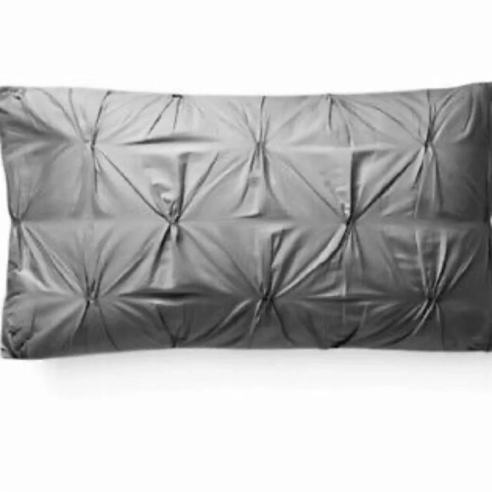 West Elm gray pintuck pillow sham, standard